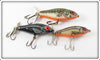 Vintage Bomber Smilin' Minnow Lot Of Three Lures