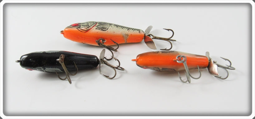 Vintage Bomber Smilin' Minnow Lot Of Three Lures For Sale