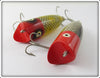 Heddon Baby Lucky 13 Pair: Red Head Frog Scale & Red Head Shiner