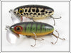 Fred Arbogast Perch & Black Coachdog Jitterbug Pair
