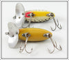 Fred Arbogast Perch & Black Coachdog Jitterbug Pair