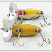 Fred Arbogast Perch & Black Coachdog Jitterbug Pair