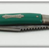 Colonial Prov. USA Green Folding Fish Knife
