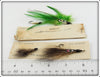 Glen Evans Squirrel Tail & Green Ghost Maine Tied Streamer Fly Pair On Cards