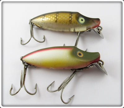Heddon River Runt Spook Sinker Pair: Pike Scale & Rainbow