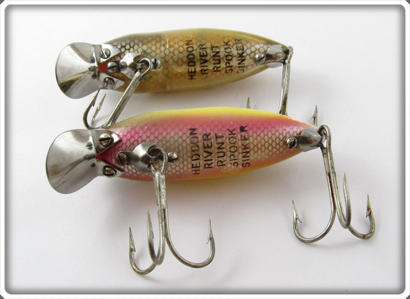 Heddon River Runt Spook Sinker Pair: Pike Scale & Rainbow For Sale