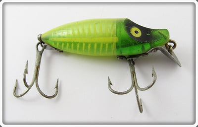 Heddon Spook Glow Green Body Yellow Shore River Runt Spook Sinker