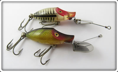 Heddon Tiny Go Deeper Runt Pair: Silver Shore & Perch