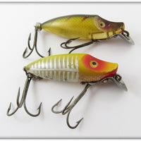 Heddon River Runt Spook Sinker Pair: Yellow Shore & Perch