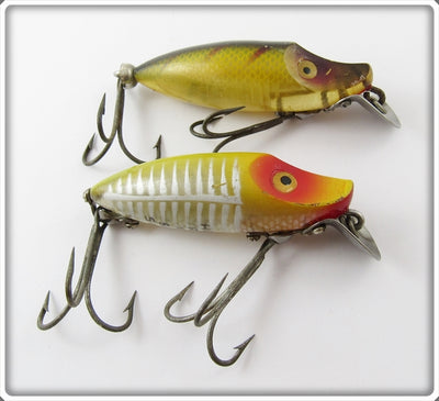 Heddon River Runt Spook Sinker Pair: Yellow Shore & Perch