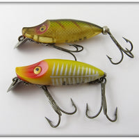 Heddon River Runt Spook Sinker Pair: Yellow Shore & Perch