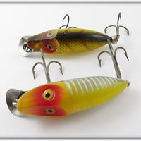 Heddon River Runt Spook Sinker Pair: Yellow Shore & Perch