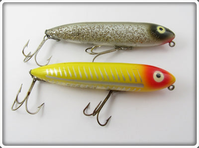 Heddon Zara Spook Pair: Silver Flitter & Yellow Shore