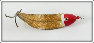 Vintage Airex Red Head Glitter Body Devil Dog Lure