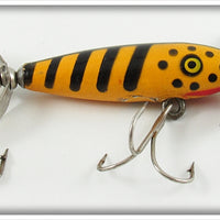 Vintage Eger Orange & Black Baby Dillinger Lure