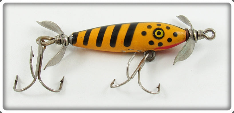 Vintage Eger Orange & Black Baby Dillinger Lure