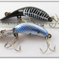 Heddon Tiny Tad Pair: Black Shore & Chrome Blue Scales