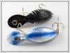Heddon Tiny Tad Pair: Black Shore & Chrome Blue Scales