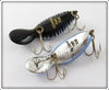 Heddon Tiny Tad Pair: Black Shore & Chrome Blue Scales