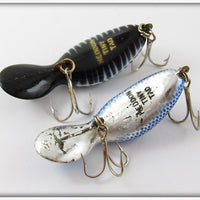 Heddon Tiny Tad Pair: Black Shore & Chrome Blue Scales