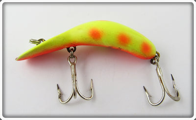 Heddon Chartreuse With Orange Spots Tadpolly
