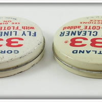 Cortland 333 Fly Line Cleaner Tin Pair