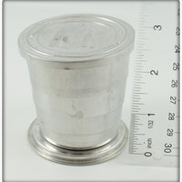 Collapsible Camping Cup With Sailboats On Lid