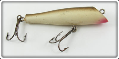 Vintage Paw Paw Green & White Slant Face Minnow Lure