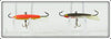 Rapala Finland Orange & Black Tiny Ice Jig Pair