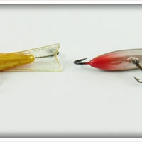 Rapala Finland Orange & Black Tiny Ice Jig Pair