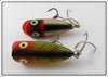 Heddon Tiny Lucky 13 Pair: Red Head Shiner & Perch