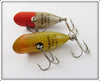 Heddon Tiny Lucky 13 Pair: Red Head Shiner & Perch