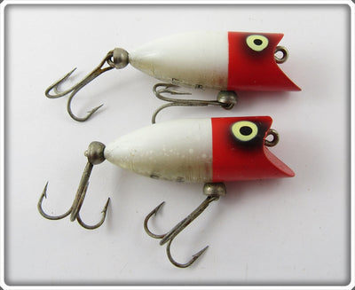 Heddon Red Head White Tiny Lucky 13 Pair