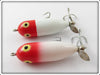Heddon Red Head White Tiny Torpedo Pair