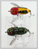Heddon Bullfrog & Yellow Red Head Tiny Crazy Crawler Pair