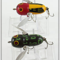 Heddon Bullfrog & Yellow Red Head Tiny Crazy Crawler Pair