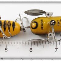 Heddon Bullfrog & Yellow Red Head Tiny Crazy Crawler Pair