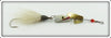 Vintage Unknown White & Red Weezel Bait Co Type Lure 