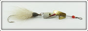 Vintage Unknown White & Red Weezel Bait Co Type Lure 
