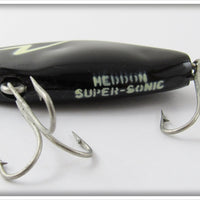 Heddon Black With White Lightning Bolt Super Sonic