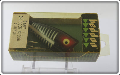 Heddon Black Shore Baby Chugger Spook Sealed In Box 9520 XBW