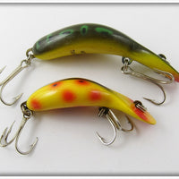 Heddon Pair: Bullfrog Tadpolly & Yellow Spotted Tiny Tad