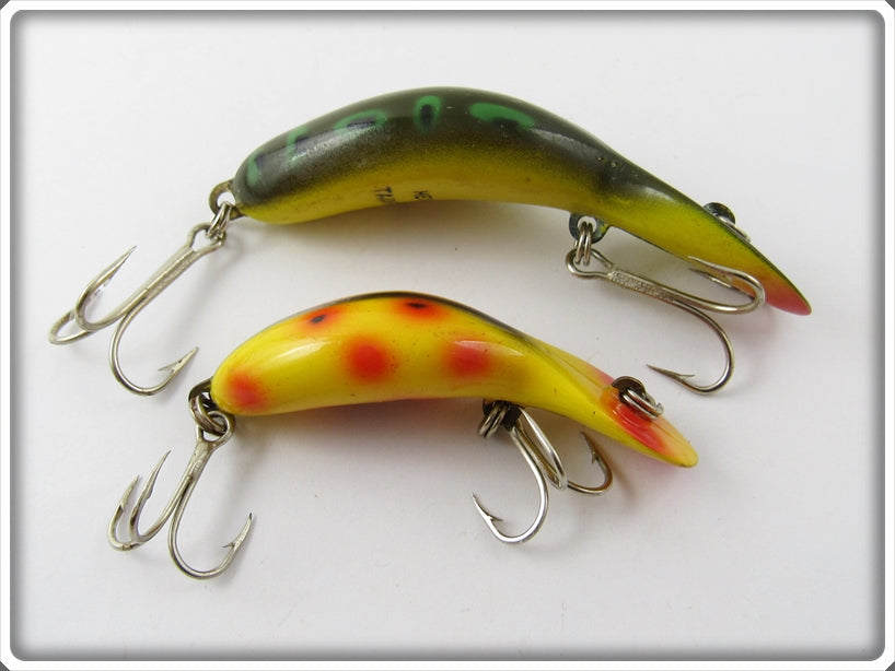 Heddon Pair: Bullfrog Tadpolly & Yellow Spotted Tiny Tad