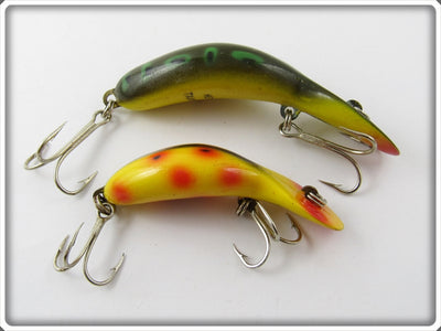 Heddon Pair: Bullfrog Tadpolly & Yellow Spotted Tiny Tad