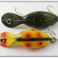 Heddon Pair: Bullfrog Tadpolly & Yellow Spotted Tiny Tad