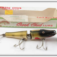 Vintage Creek Chub Perch Jointed Pikie Lure In Box 