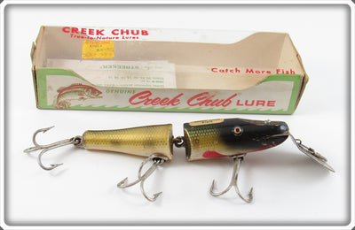Vintage Creek Chub Perch Jointed Pikie Lure In Box 