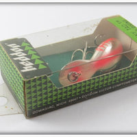 Heddon NFL Chrome Fluorescent Red Rib Tiny Tad Sealed In Box