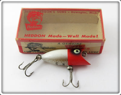 Heddon Red Head White Tiny Lucky 13 In Correct Box 370-RH