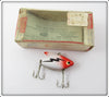 Heddon Red Head White Sonic In Correct Box 385 RH